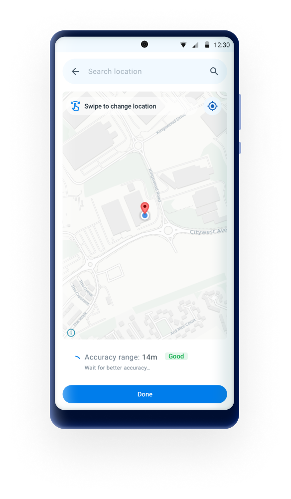 Confirm location